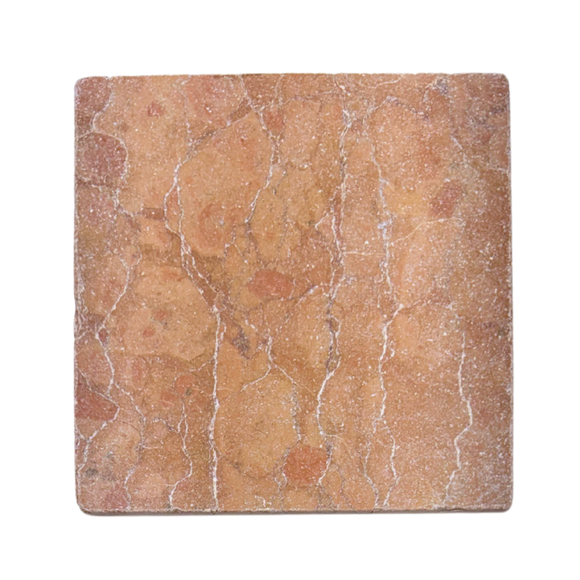 Rosso Verona Marble - Square Stone Tiles - Tumbled