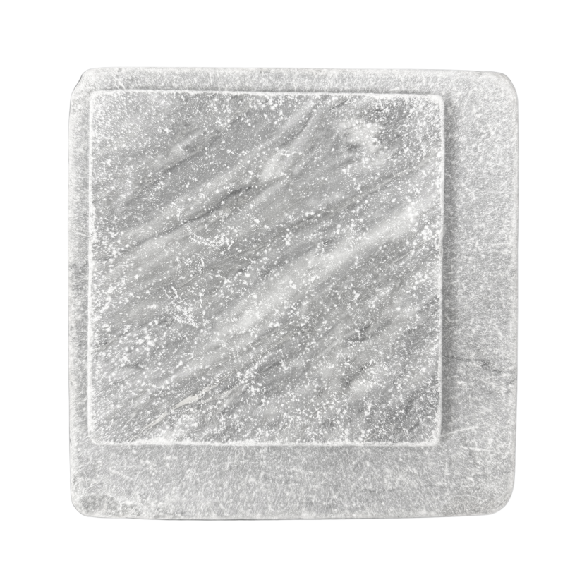 Bardiglio Marble - Square Tile - Tumbled