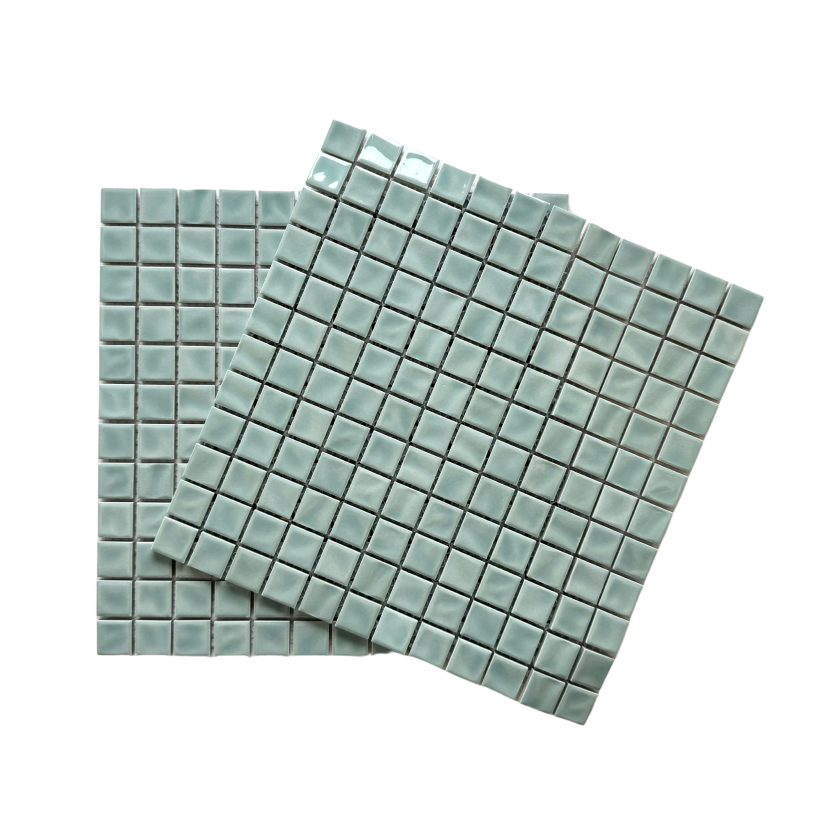 Sea Green Mosaic Pool Tile - 23 x 23mm