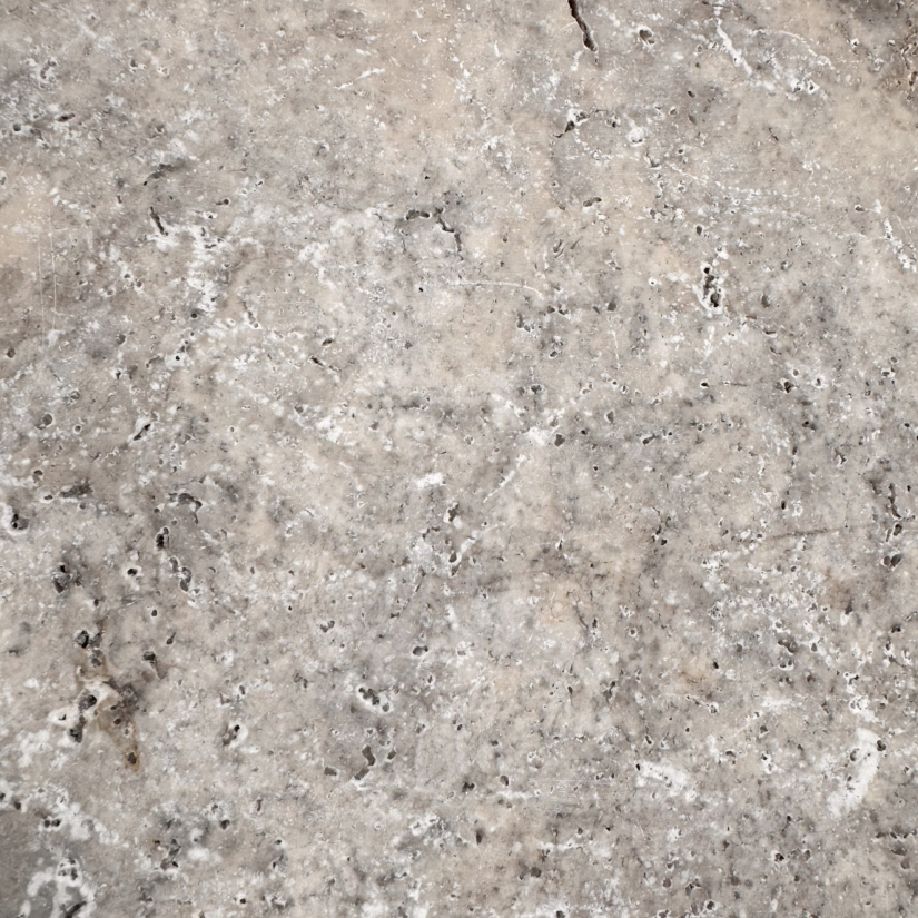 Silver Travertine - Stone Tile - Tumbled & Unfilled