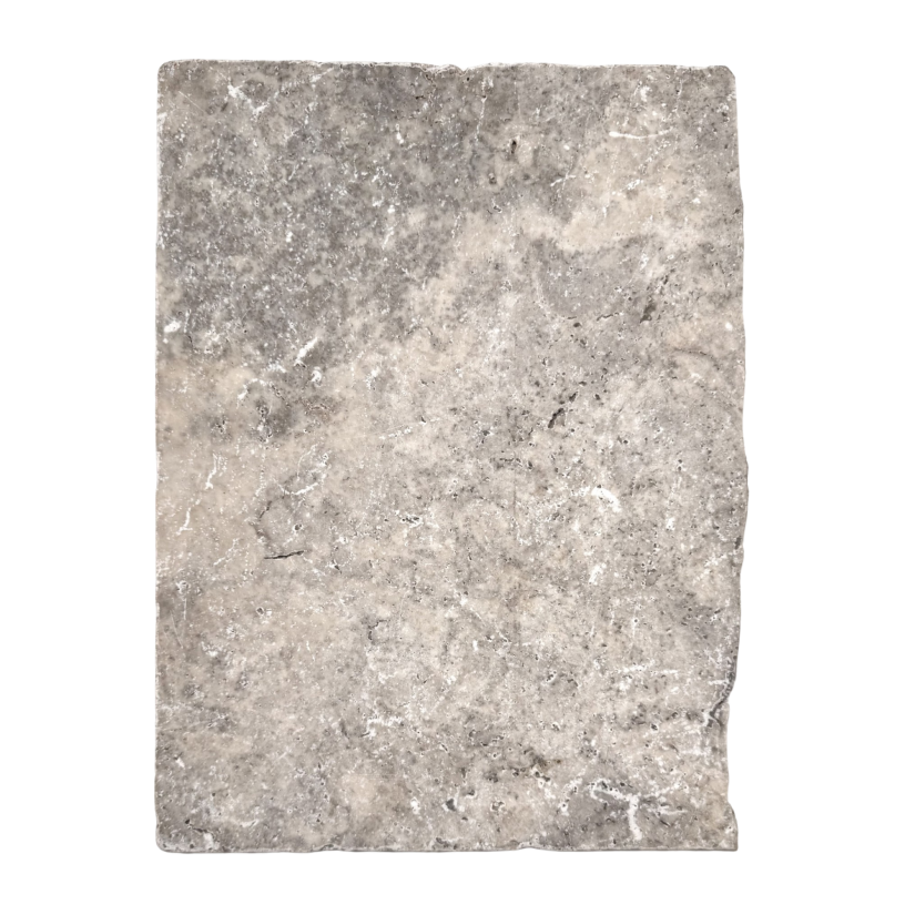 Silver Travertine - Stone Tile - Tumbled & Unfilled