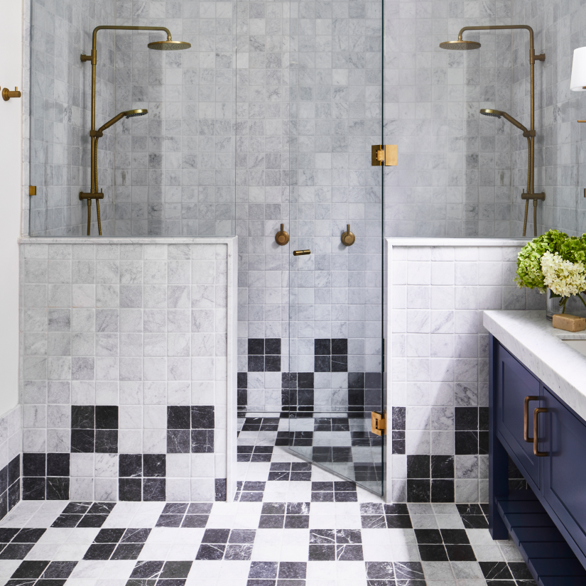 Pietra Grey Marble - Square Stone Tile - Tumbled