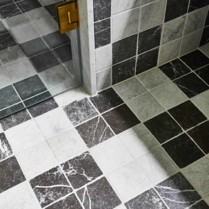 Pietra Grey Marble - Square Stone Tile - Tumbled