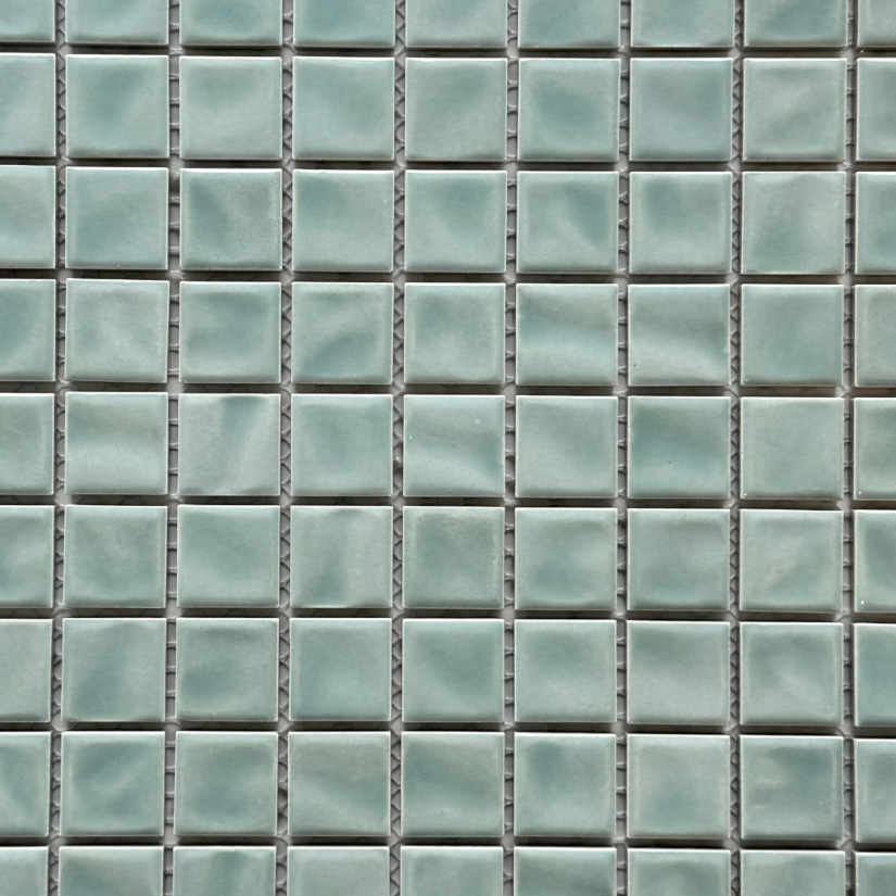 Sea Green Mosaic Pool Tile - 23 x 23mm