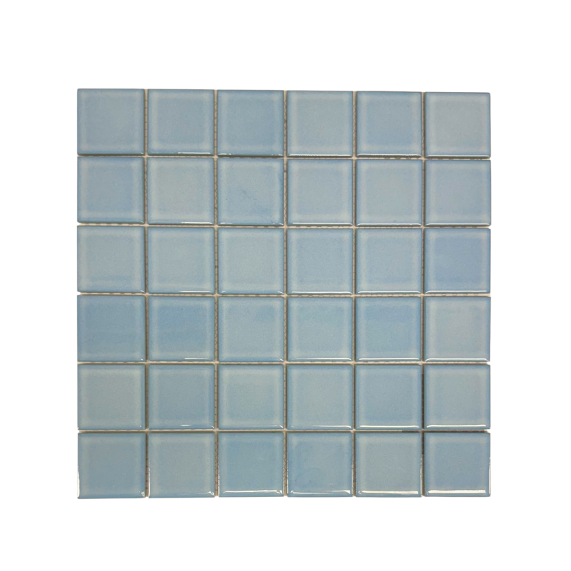 Aquamarine Mosaic Pool Tile - 48 x 48mm