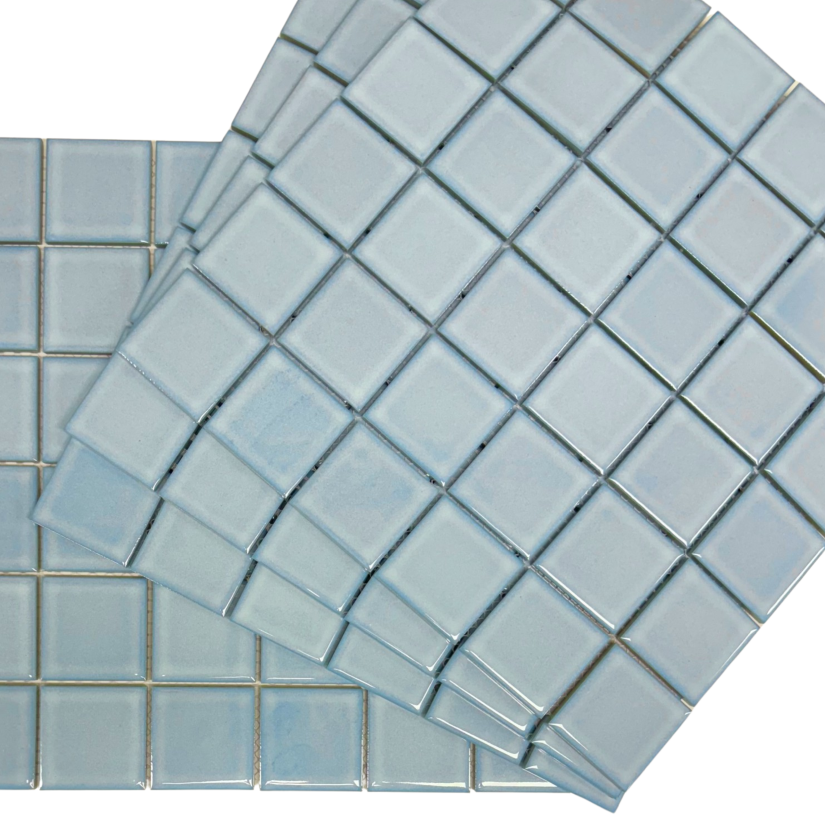 Aquamarine Mosaic Pool Tile - 48 x 48mm