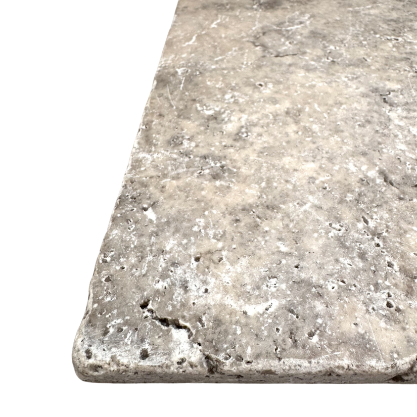 Silver Ash Travertine - Stone Tile - Tumbled & Unfilled